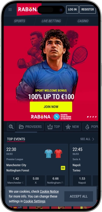 Rabona Casino App